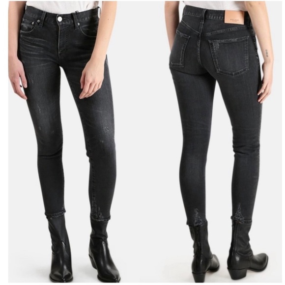 Moussy Vintage Velma Comfort Stretch Distressed Mid-Rise Ankle Jeans Size 27 - Picture 8 of 16